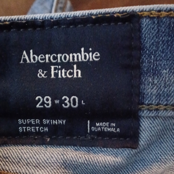 Abercrombie & Fitch Men's Skinny Jeans - Light Blue - Picture 3 of 8